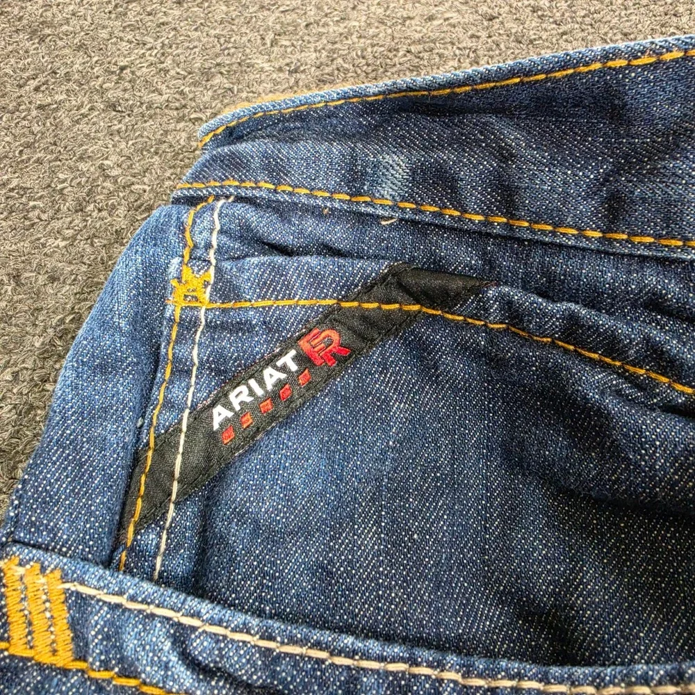 Ariat FR M3 Loose Fit Jeans Mens 36x32‎ Blue Flame Resistant Work Safety Denim